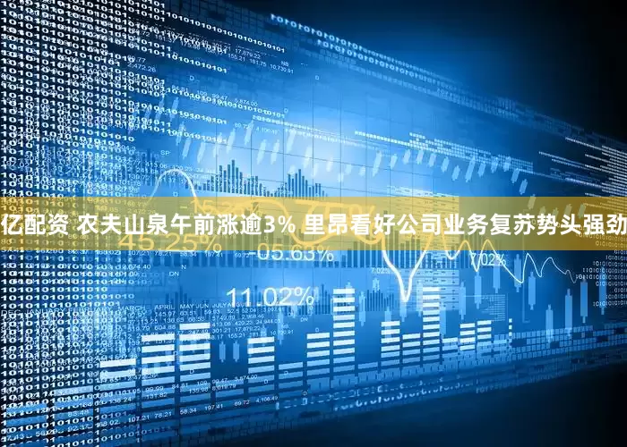 亿配资 农夫山泉午前涨逾3% 里昂看好公司业务复苏势头强劲