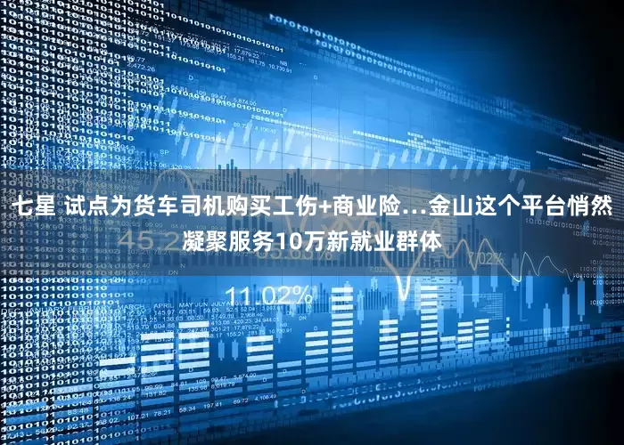 七星 试点为货车司机购买工伤+商业险…金山这个平台悄然凝聚服务10万新就业群体
